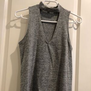 Grey choker tank from Express